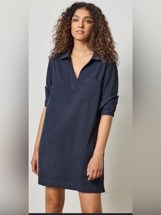 Lilla P Tops - Lilla P Navy V-Neck Utility Tunic